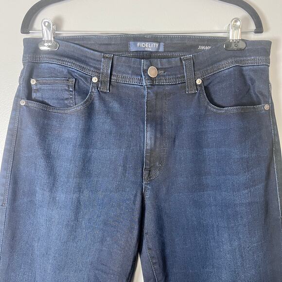 Fidelity Denim Jimmy Jeans Men’s 35 Dark Blue Slim Straight NWT $218 - Picture 11 of 12